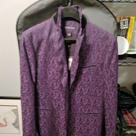 John Varvatos blazer purple size 56 - Picture 3 of 4